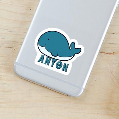 Sticker Whale Fish Anton Notebook Image