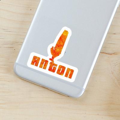 Windsurfer Sticker Anton Laptop Image