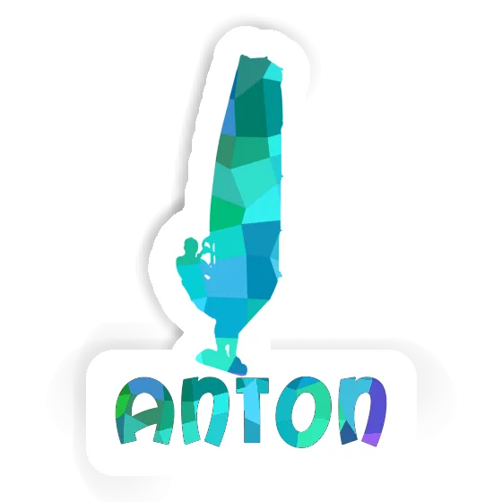 Windsurfer Sticker Anton Laptop Image