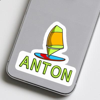 Voile de windsurf Autocollant Anton Notebook Image