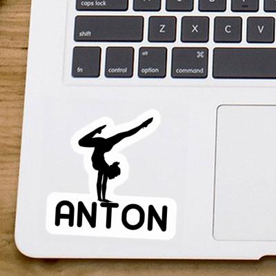 Anton Aufkleber Yoga-Frau Gift package Image