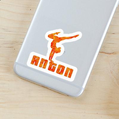 Sticker Anton Yoga-Frau Notebook Image