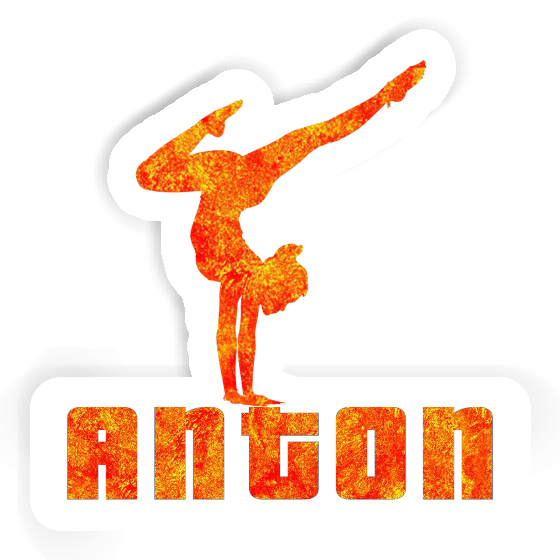 Sticker Anton Yoga-Frau Gift package Image