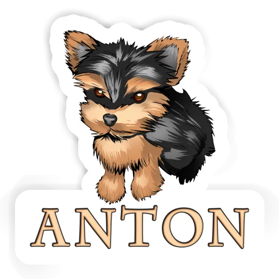 Aufkleber Yorkie Anton Notebook Image