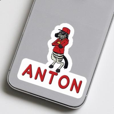 Sticker Zebra Anton Notebook Image