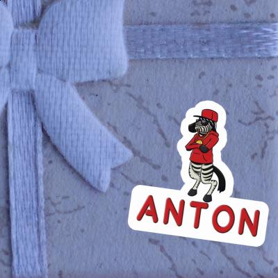 Autocollant Zèbre Anton Image