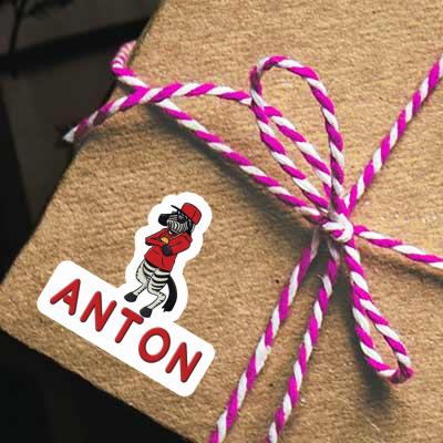 Sticker Zebra Anton Gift package Image