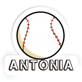 Antonia Sticker Baseball Image