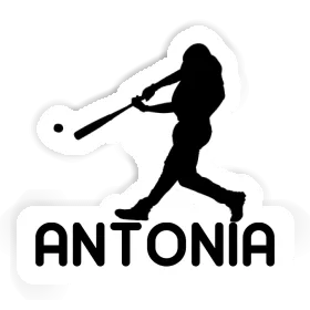 Sticker Baseball Player Antonia Image