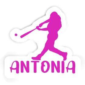 Antonia Sticker Baseballspieler Image