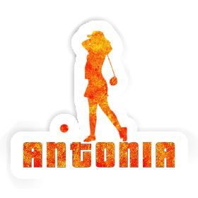 Antonia Sticker Golfer Image