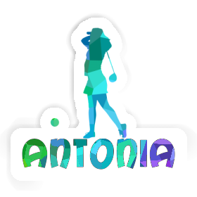 Antonia Sticker Golfer Image