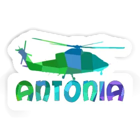 Antonia Sticker Helicopter Image