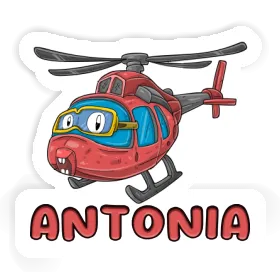 Antonia Sticker Helicopter Image