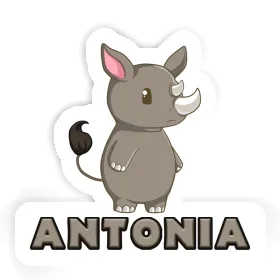 Antonia Sticker Rhino Image