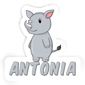 Antonia Sticker Rhino Image