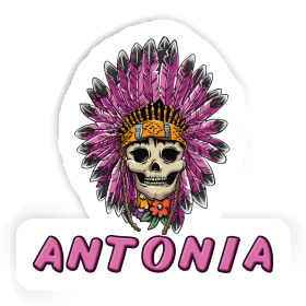 Antonia Aufkleber Damen Totenkopf Image