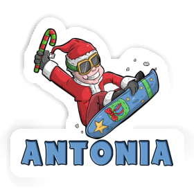 Snowboarder Sticker Antonia Image