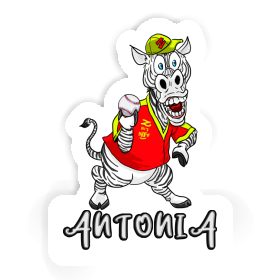 Sticker Antonia Zebra Image