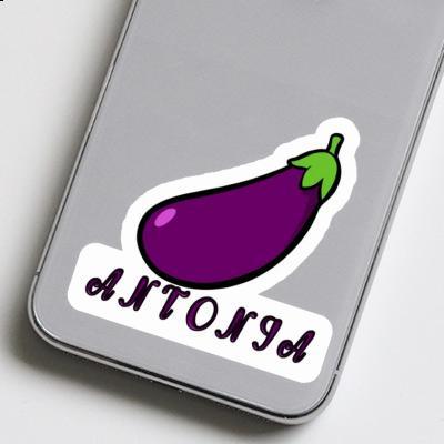 Aubergine Sticker Antonia Image