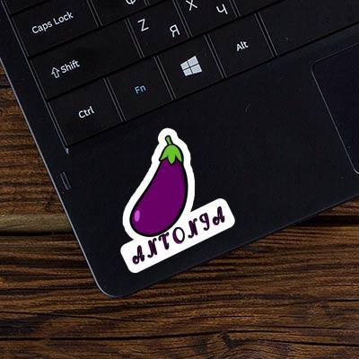 Aubergine Aufkleber Antonia Laptop Image