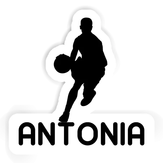 Antonia Aufkleber Basketballspieler Laptop Image