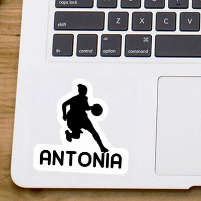 Basketball Player Sticker Antonia Notebook Image