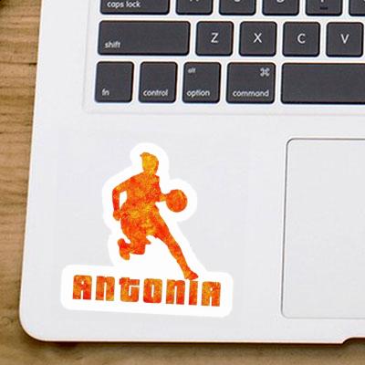 Basketball Player Sticker Antonia Laptop Image