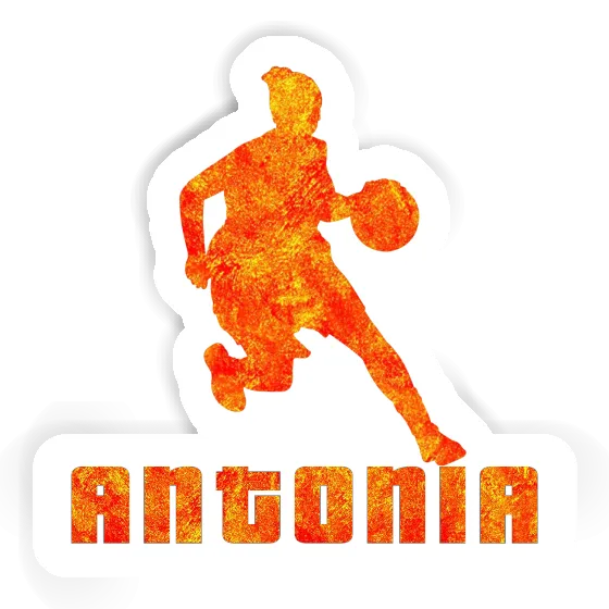 Sticker Antonia Basketballspielerin Notebook Image