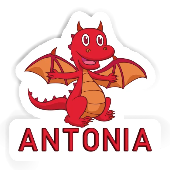 Aufkleber Baby-Drache Antonia Notebook Image