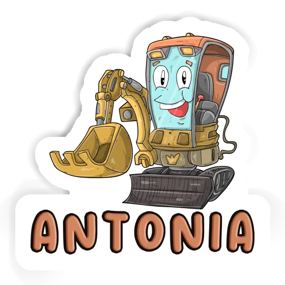 Excavator Sticker Antonia Laptop Image