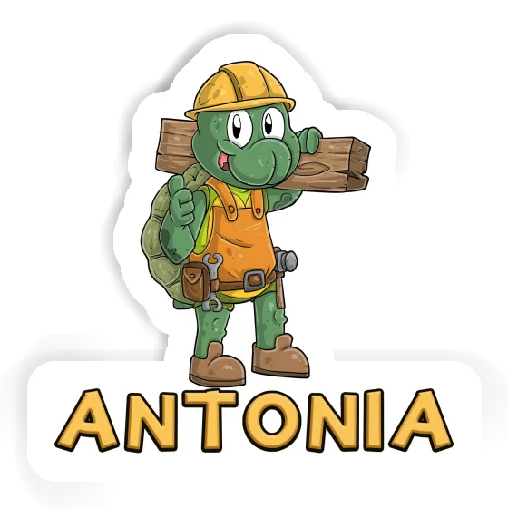 Construction worker Sticker Antonia Laptop Image