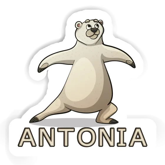 Sticker Yoga Bear Antonia Image