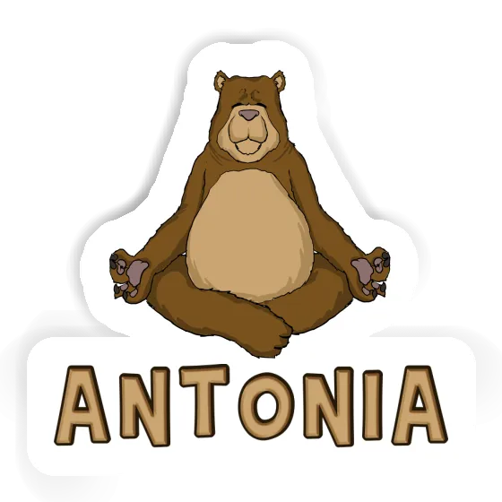 Antonia Sticker Yogi Laptop Image