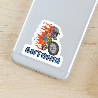 Biker Sticker Antonia Laptop Image