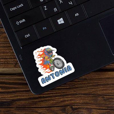 Biker Sticker Antonia Laptop Image