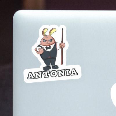 Sticker Antonia Billiard Player Notebook Image