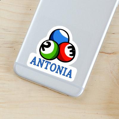 Billardkugel Sticker Antonia Laptop Image