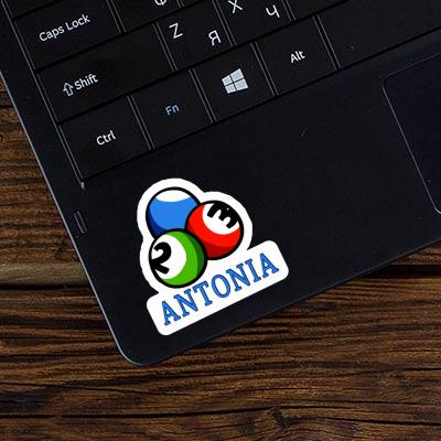 Sticker Billiard Ball Antonia Laptop Image