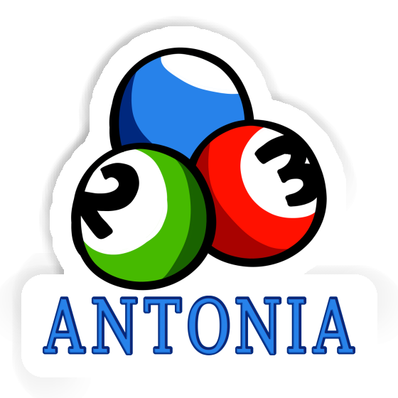 Sticker Billiard Ball Antonia Laptop Image