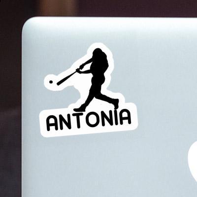 Sticker Baseball Player Antonia Notebook Image