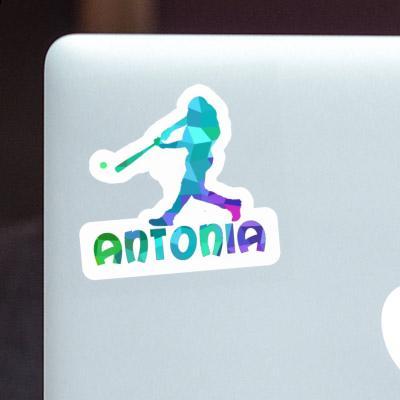 Sticker Baseball Player Antonia Laptop Image