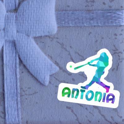 Sticker Baseball Player Antonia Notebook Image