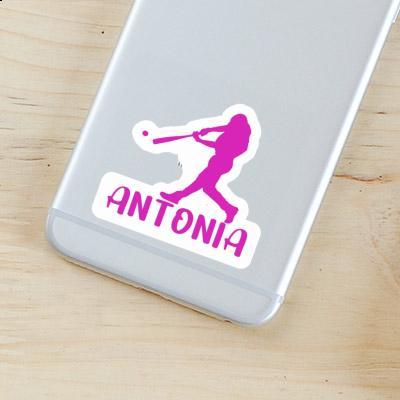 Antonia Sticker Baseballspieler Notebook Image