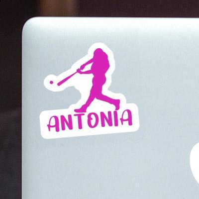 Joueur de baseball Autocollant Antonia Laptop Image