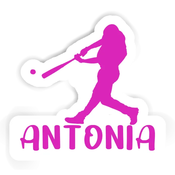 Antonia Sticker Baseballspieler Image