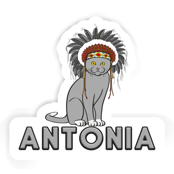 Sticker American Indian Antonia Laptop Image