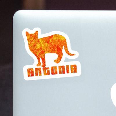 Cat Sticker Antonia Laptop Image