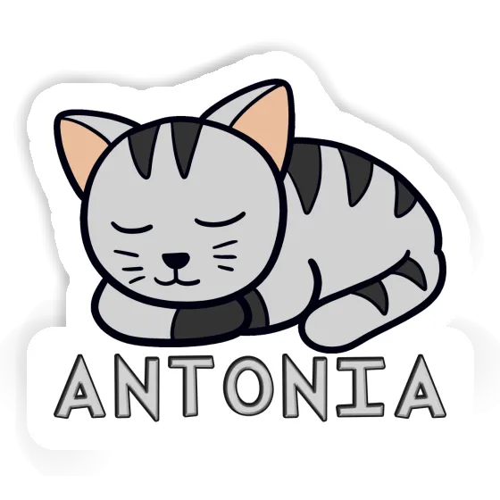 Antonia Autocollant Chat Laptop Image