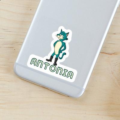 Standing Cat Sticker Antonia Laptop Image